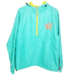 Dutch Brothers Mens M Green Long Sleeves 1/2 Zip P